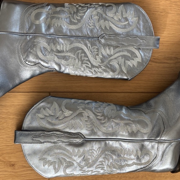 Jeffrey Campbell Dagget Blue Western Style Women's Cowboy Boots 7.5 - Picture 7 of 13